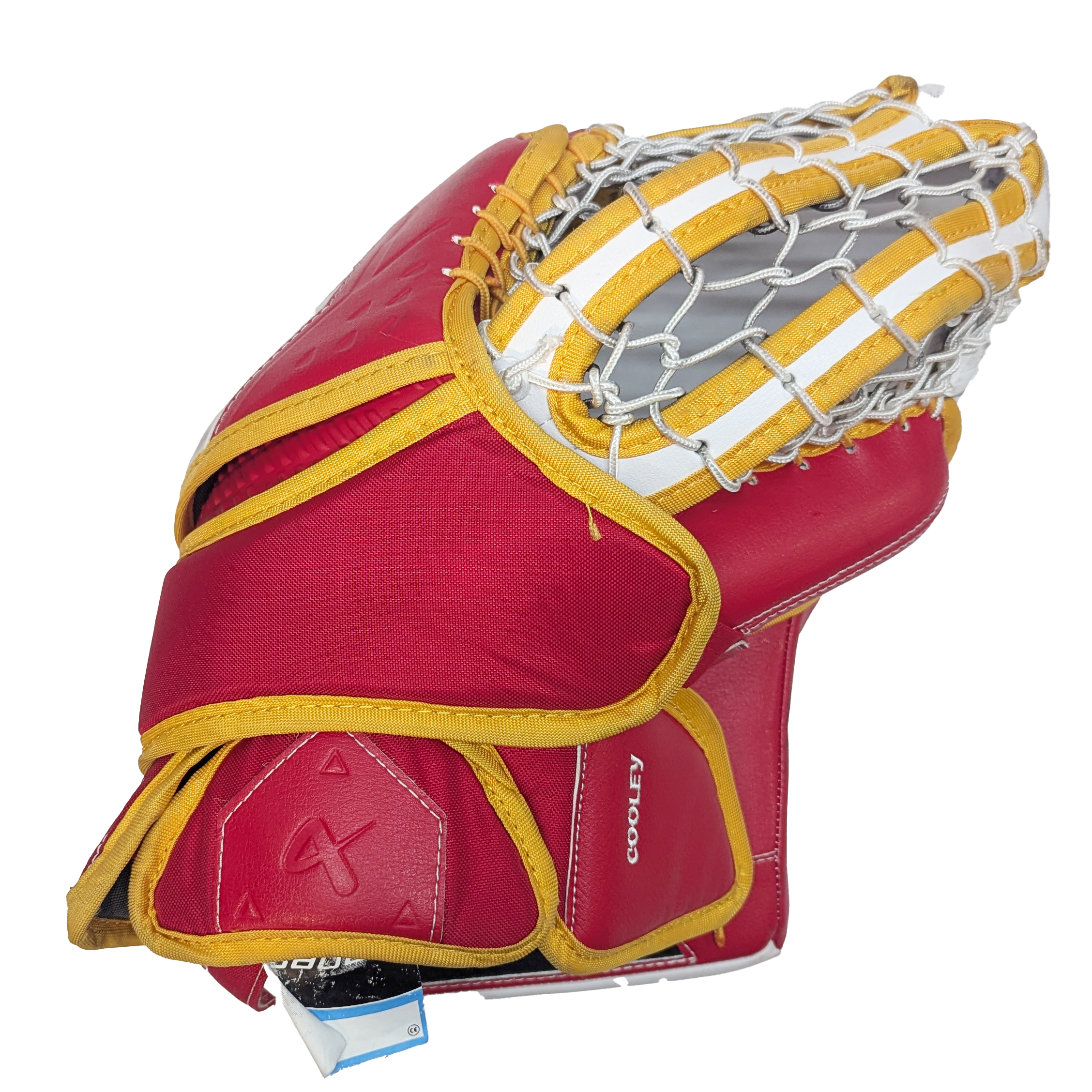Bauer Supreme Shadow - Ensemble complet de gardien de but AHL Pro Stock d'occasion (blanc/rouge/jaune)